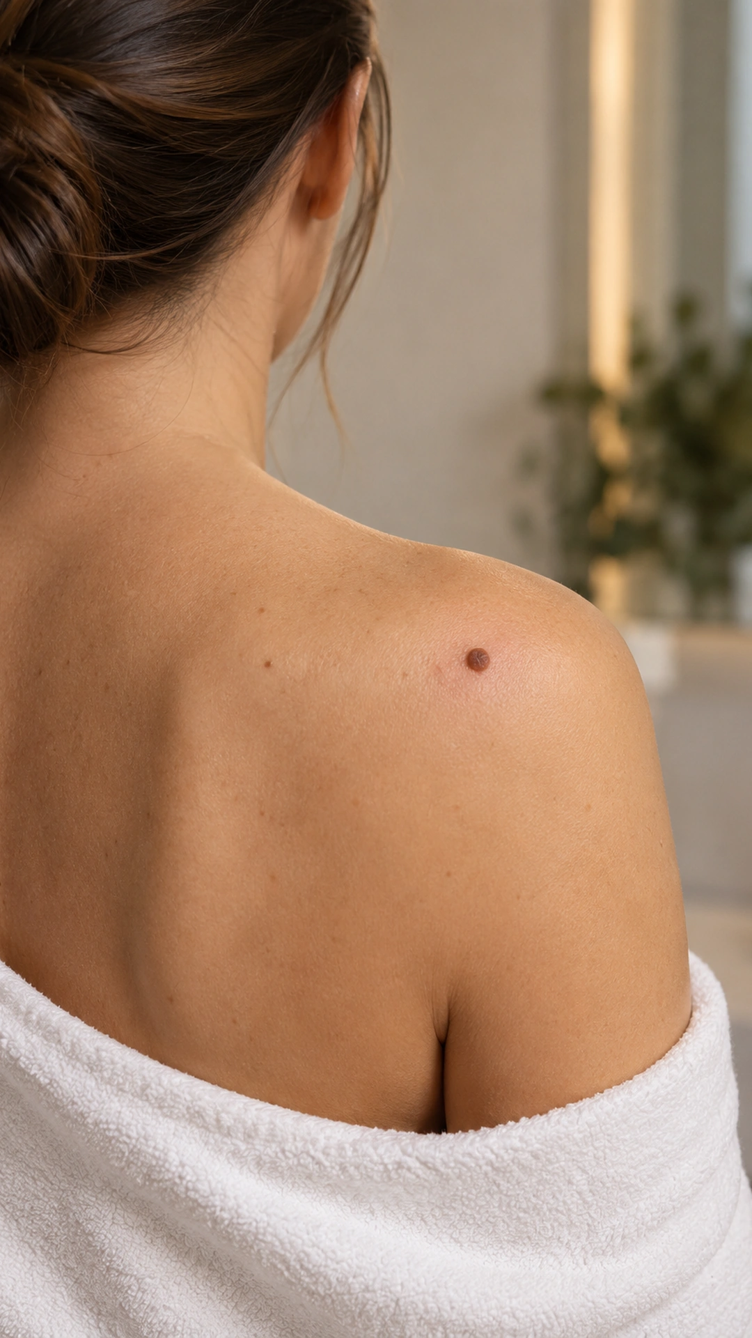 Lesão na pele avaliada em consulta dermatológica
